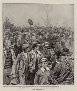 De Wachten uitzwaaien, oversteken van de Westminster Bridge